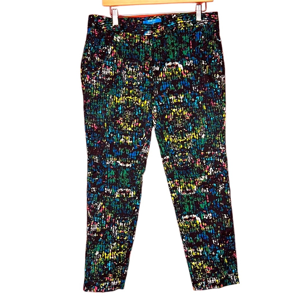 Derek Lam for Design Nation Abstract Multicolored Cropped Pants Size 12